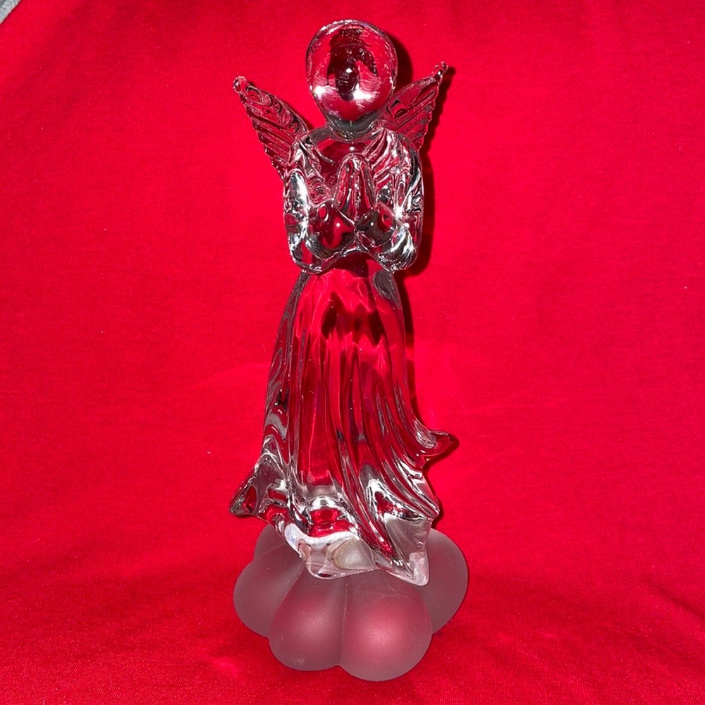 Vintage 1976 Bicentennial handcrafted Crystal praying Angel figurine. - Picture 2 of 7